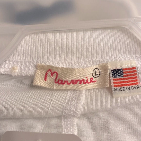 NWT [Anthropologie] Maronie Tie Dye Cropped Long-Sleeved Shirt Women's Sz Large - Picture 3 of 3